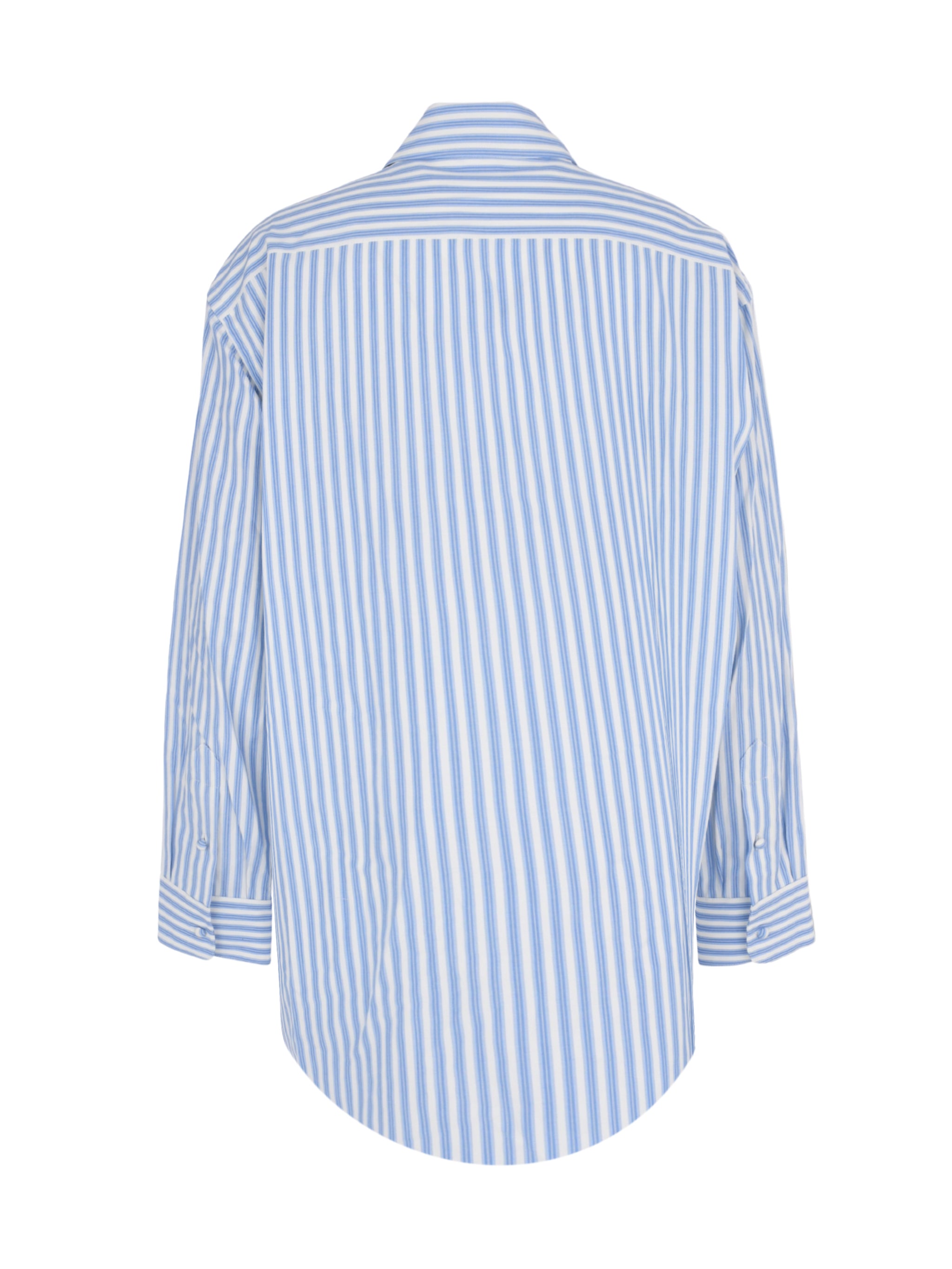 Crystal grommet poplin shirt