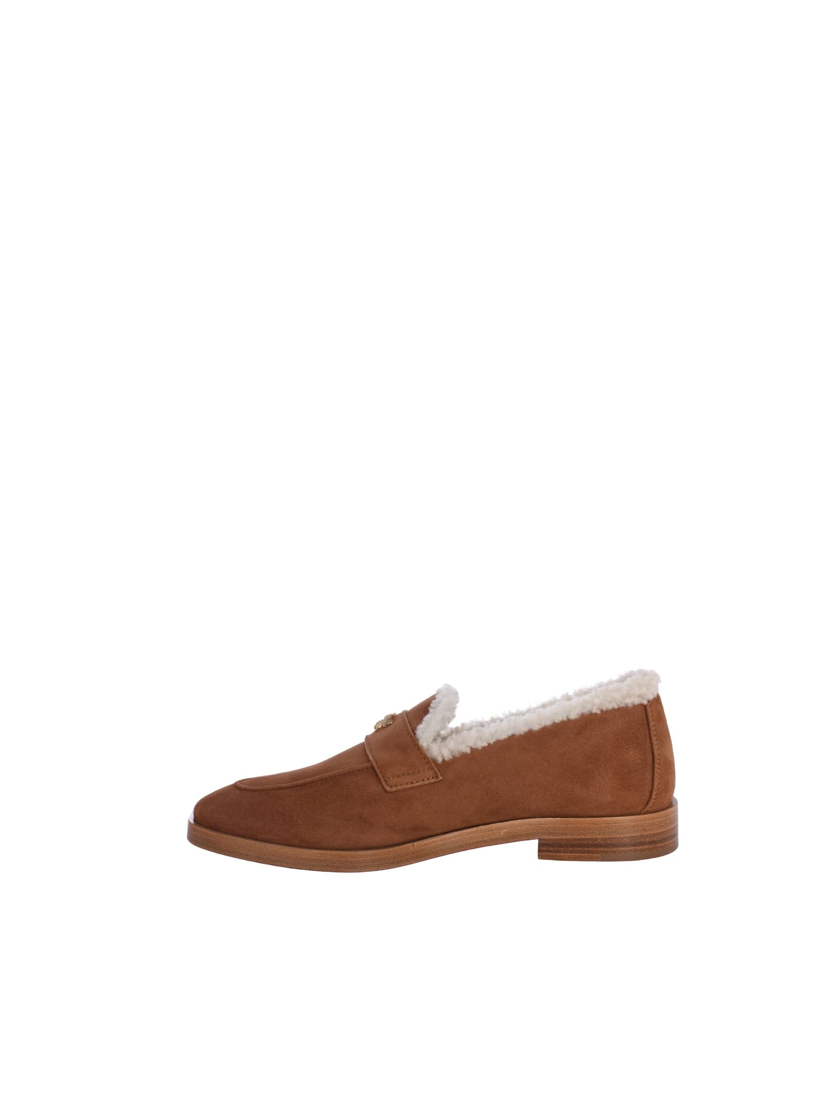 Caramel and ivory curly shearling lofty flaneur