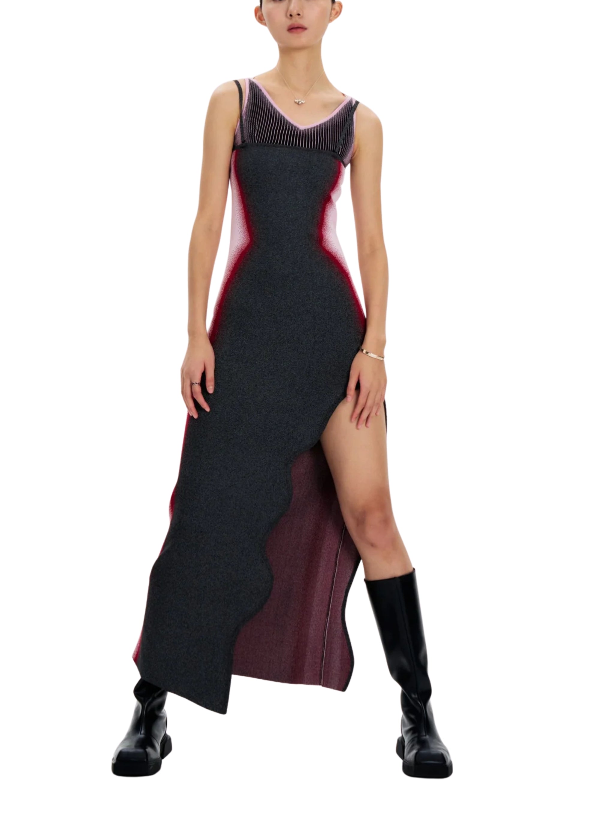 ANNA REFLECTIVE MAXI TANK DRESS