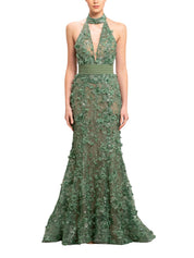Halter neck long dress