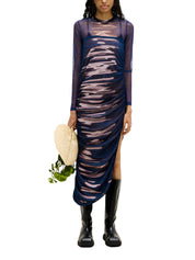 Nile lake print midi skirt