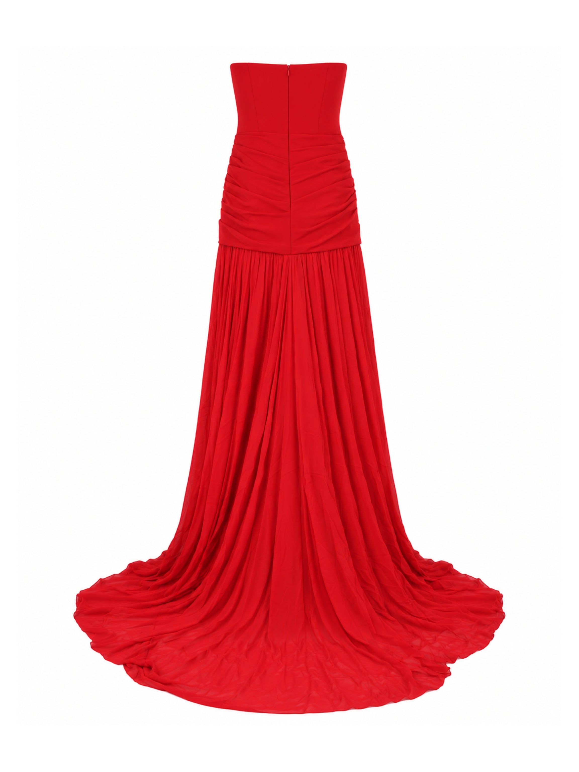 Scuba-Chiffon Dress