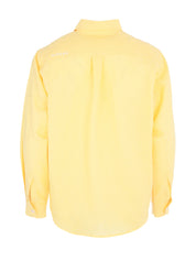 LIGHT YELLOW LINEN LONG SLEEVE SHIRT