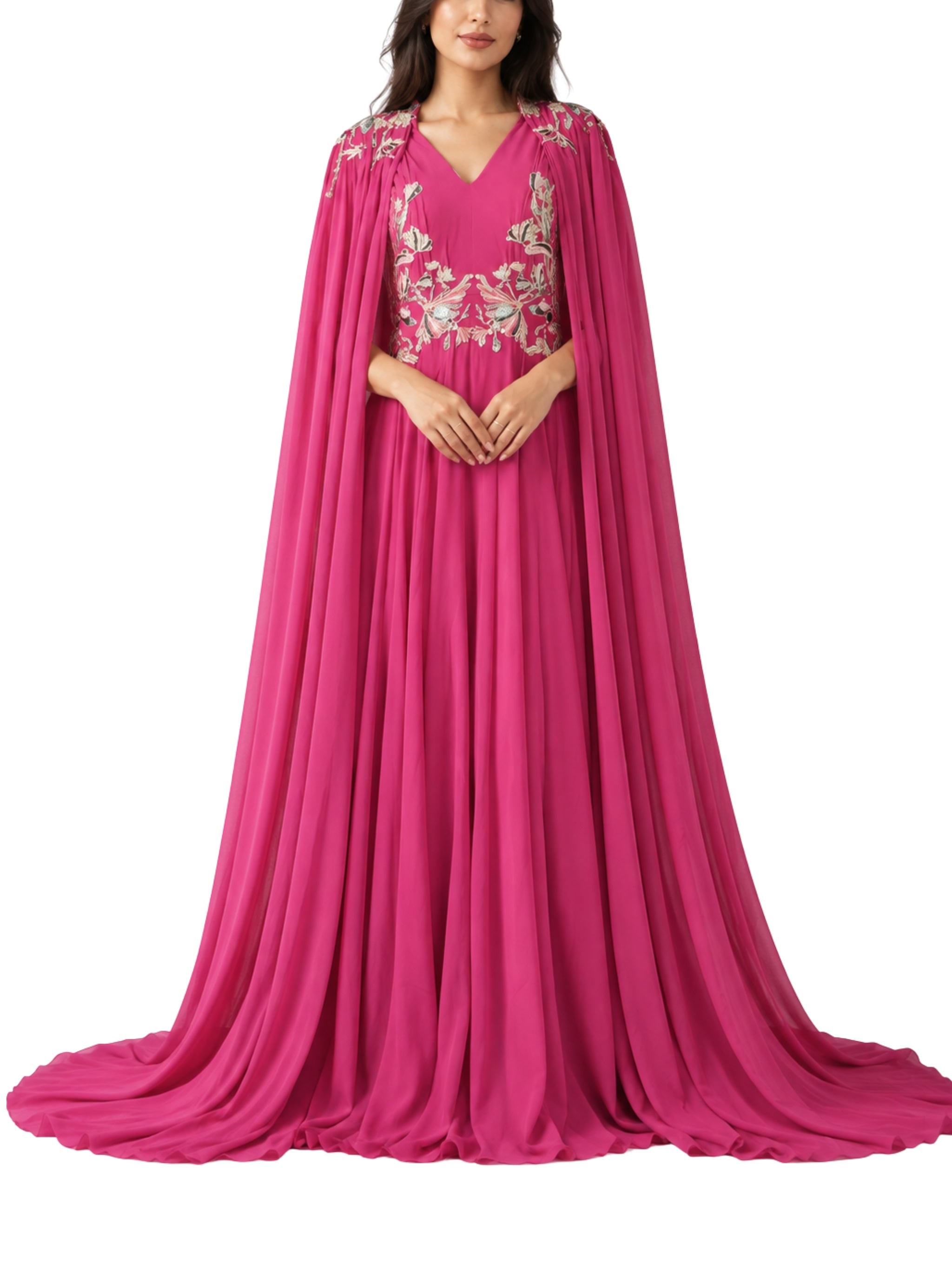 Flowy embroidered dress