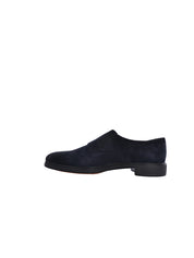 MEN'S BLUE SUEDE MONK SHOES