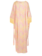 YELLOW KAFTAN WITH YELLOW COLOOR ON THE SLEEVES