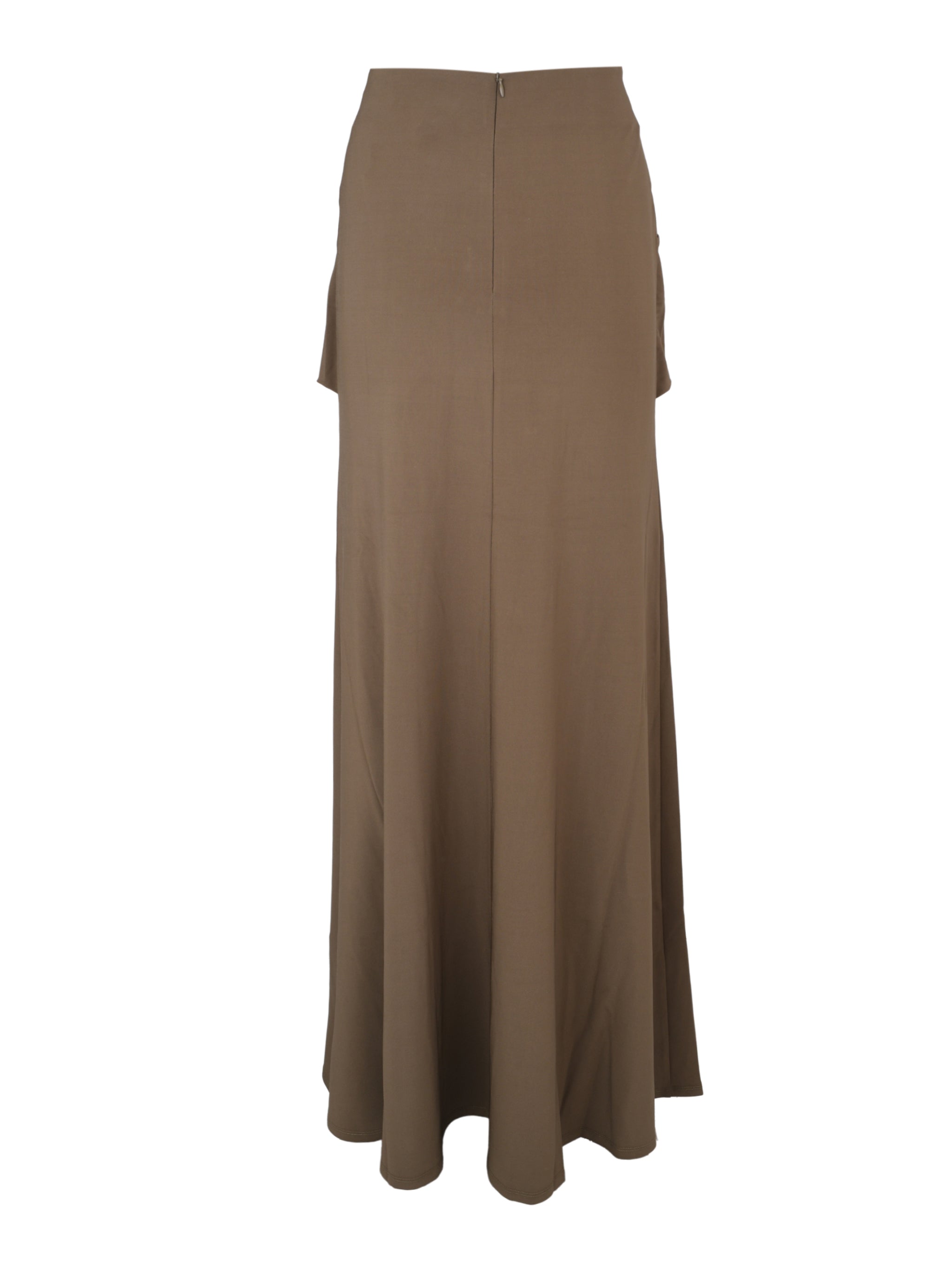 Waterfall twist drape jersey skirt