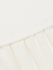 Haven embroidered linen knit skirt