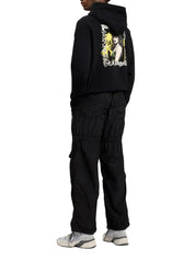 Curved logo draws cargo pants