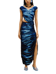 Nile lake print midi skirt