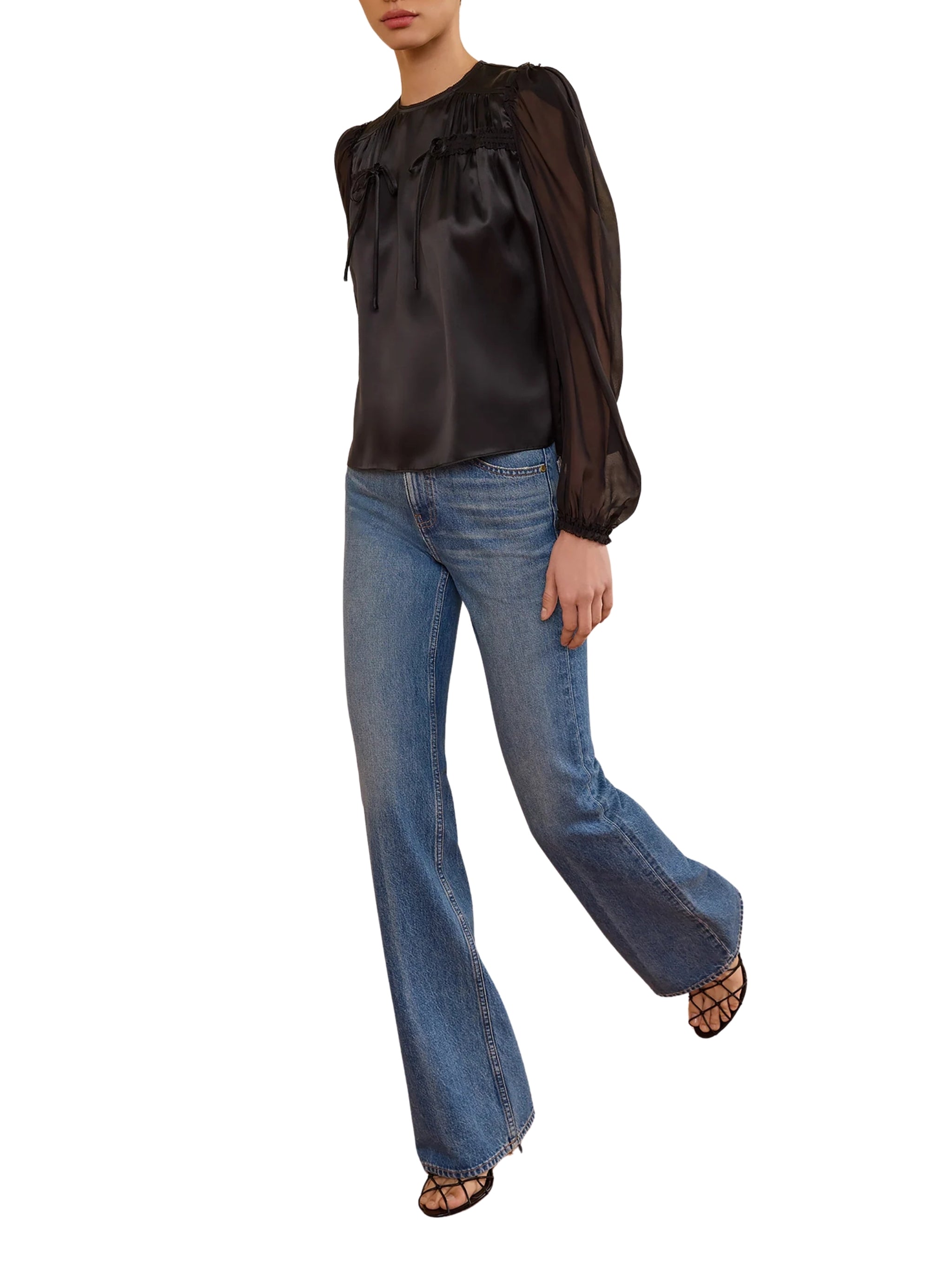 Odette ls silk blouse