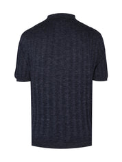 Cashemere silk hemp short sleeves polo