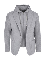 HOODED SINGLE BREASTED JACKET