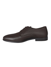 Lace up tumb.leat. dark brown