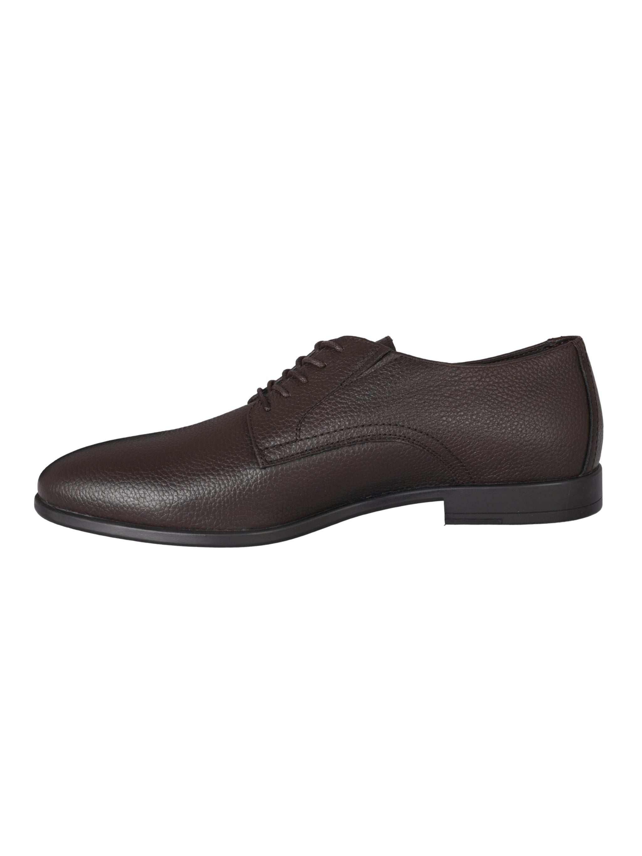 Lace up tumb.leat. dark brown