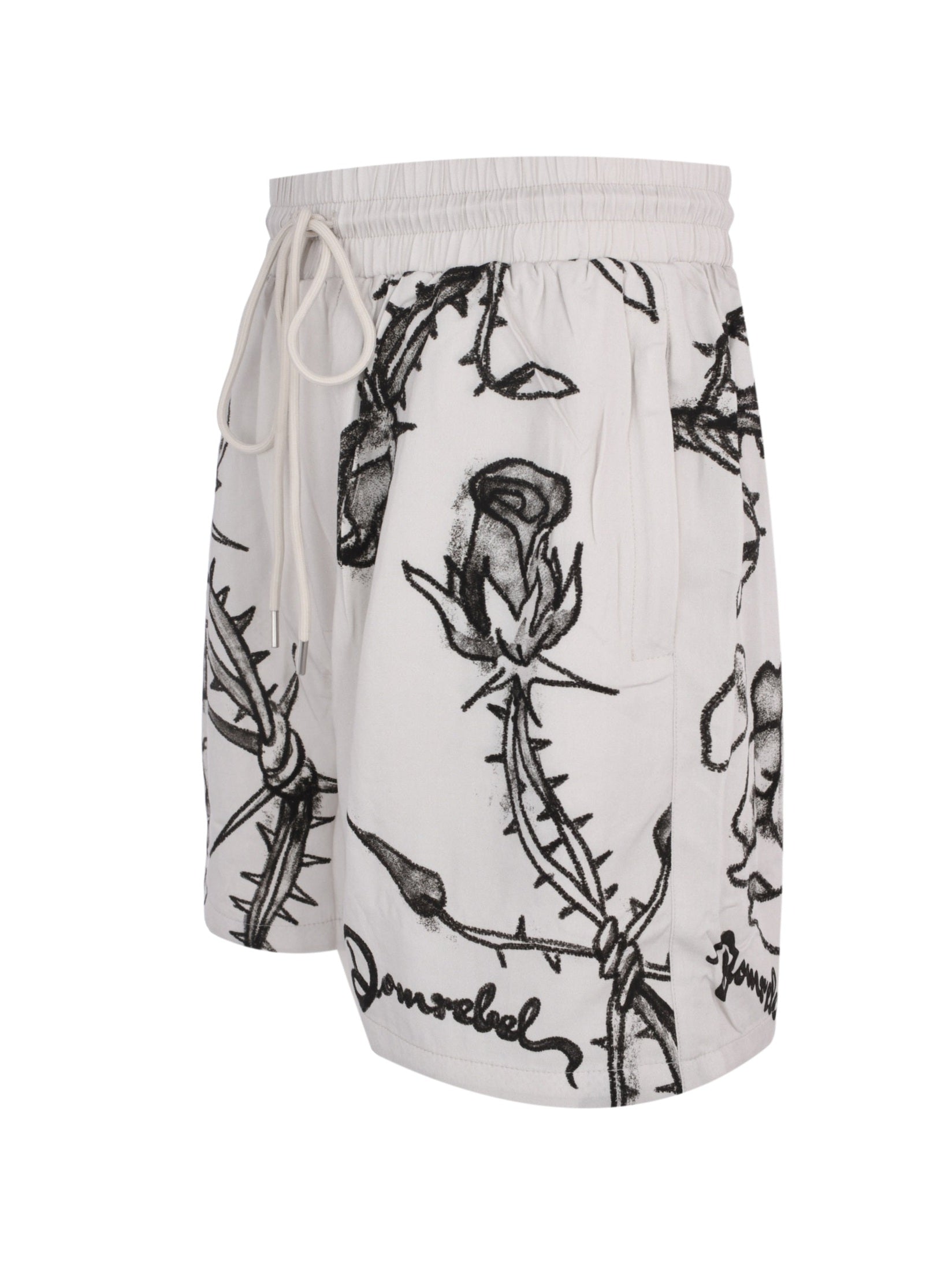 Inked shorts beige
