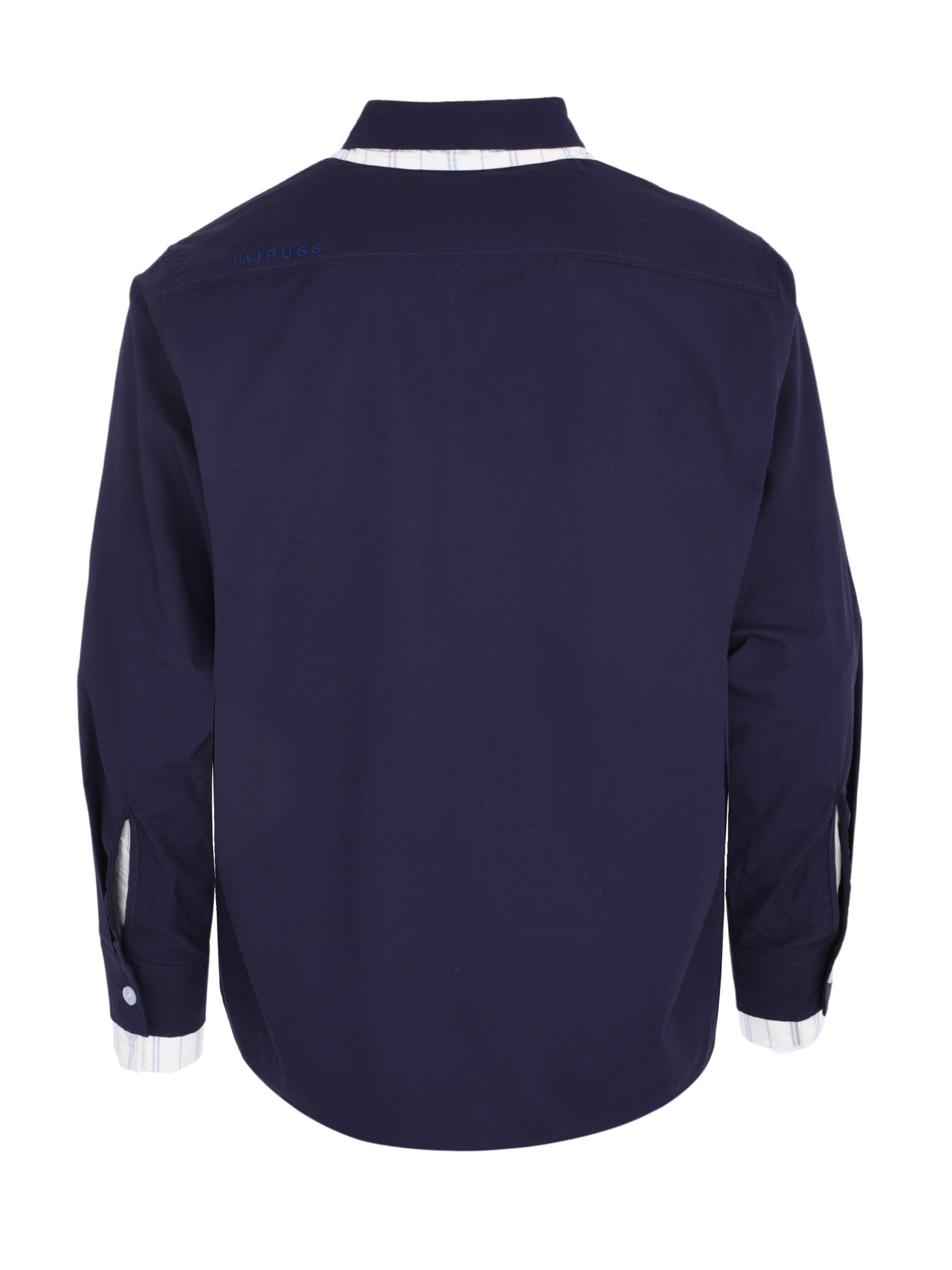 Navy double stripes shirt
