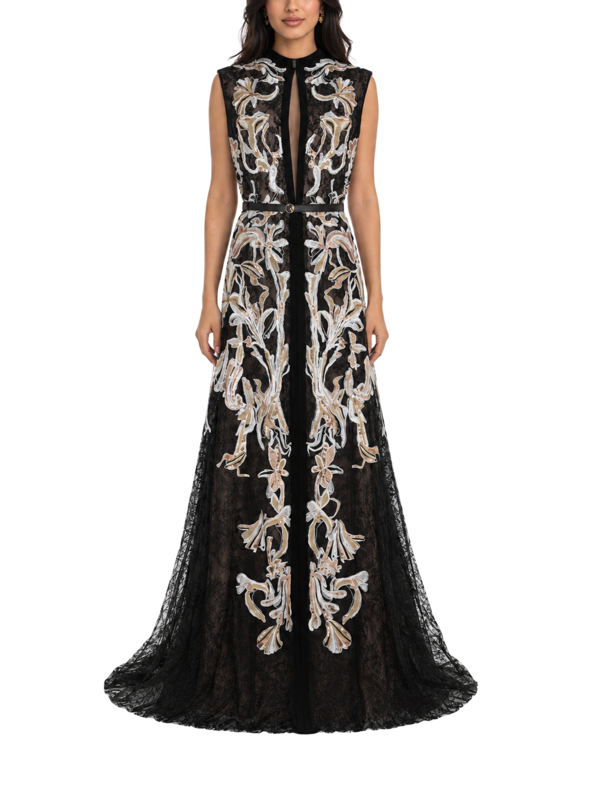 Embroidered Lace Dress