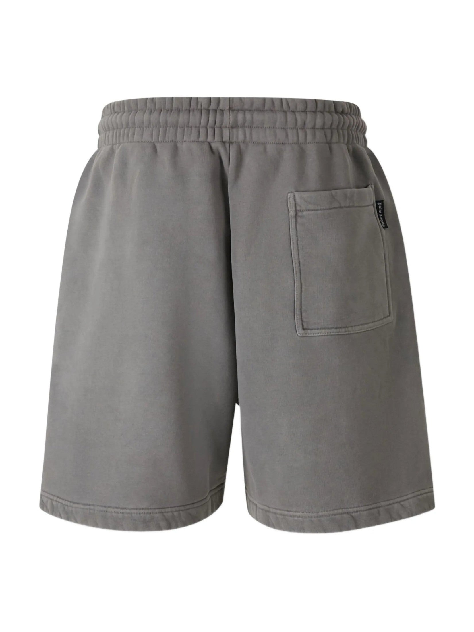 Waist logo sweatshort dark grey off wh