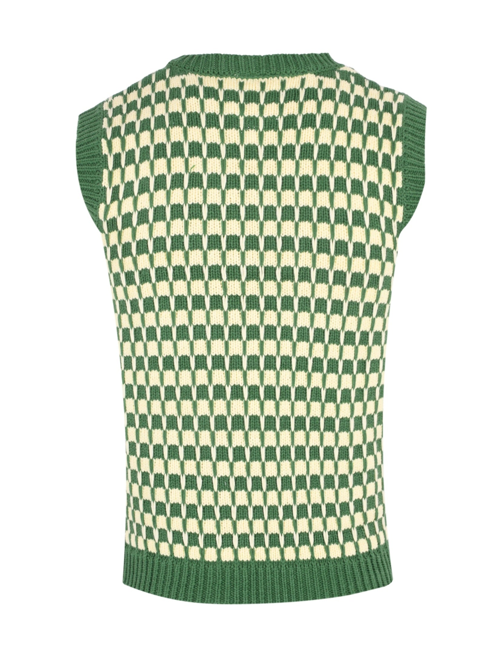 Knitted green vest