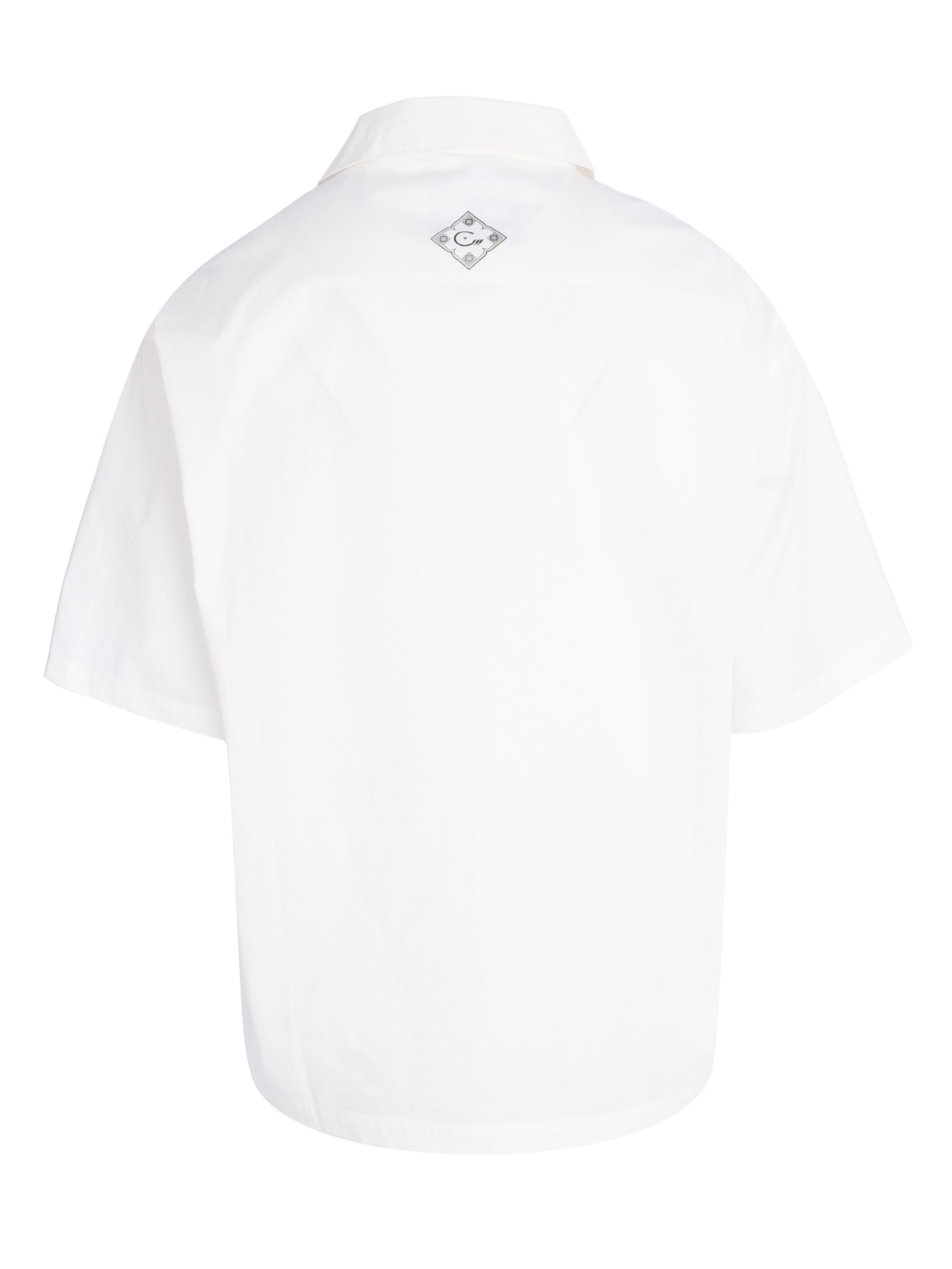CENMAR WHITE CAPRET ARTWORK FRONT PRINT SHIRT