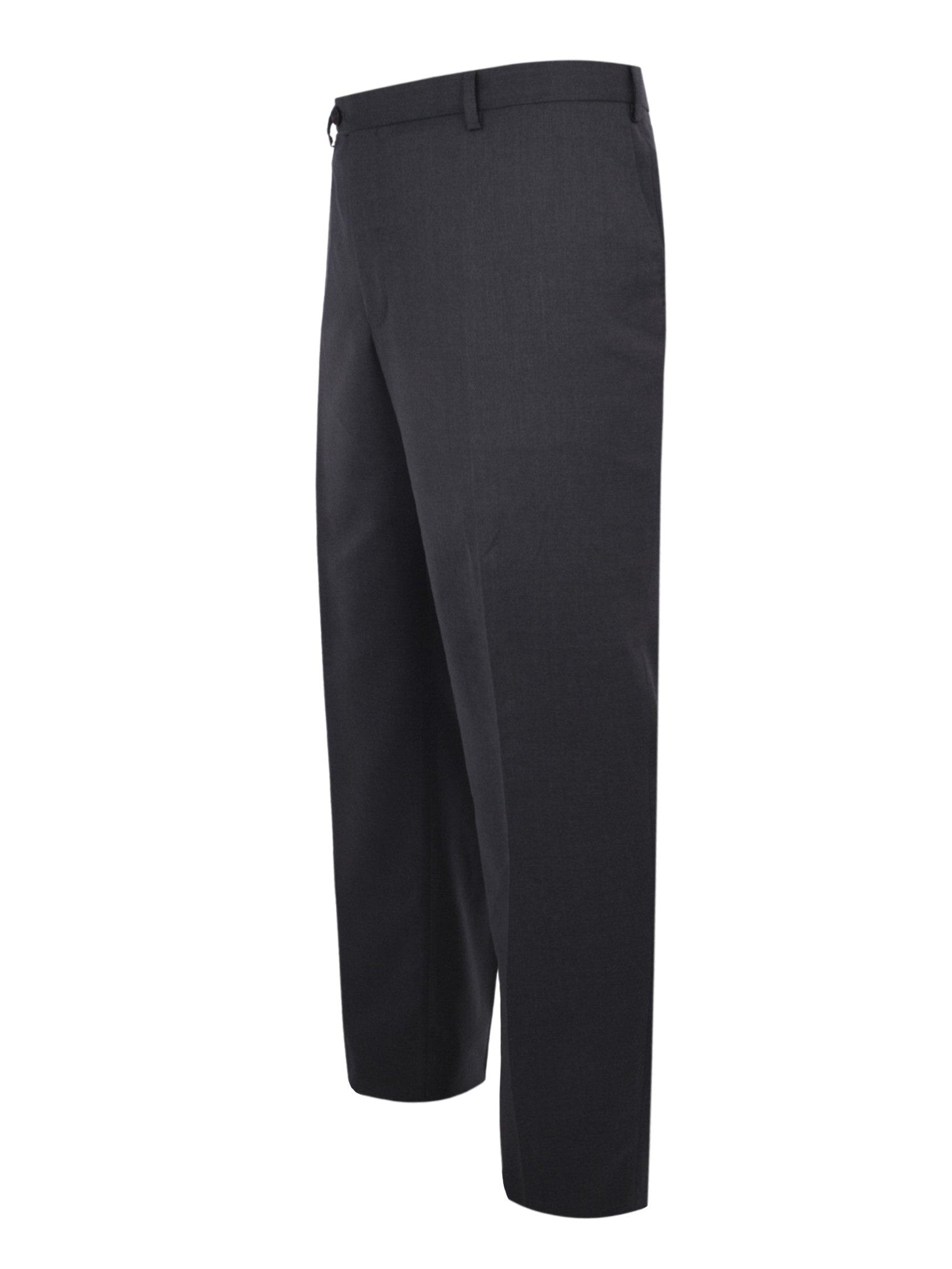 Classic pants in pure wool with front crease dark grey
