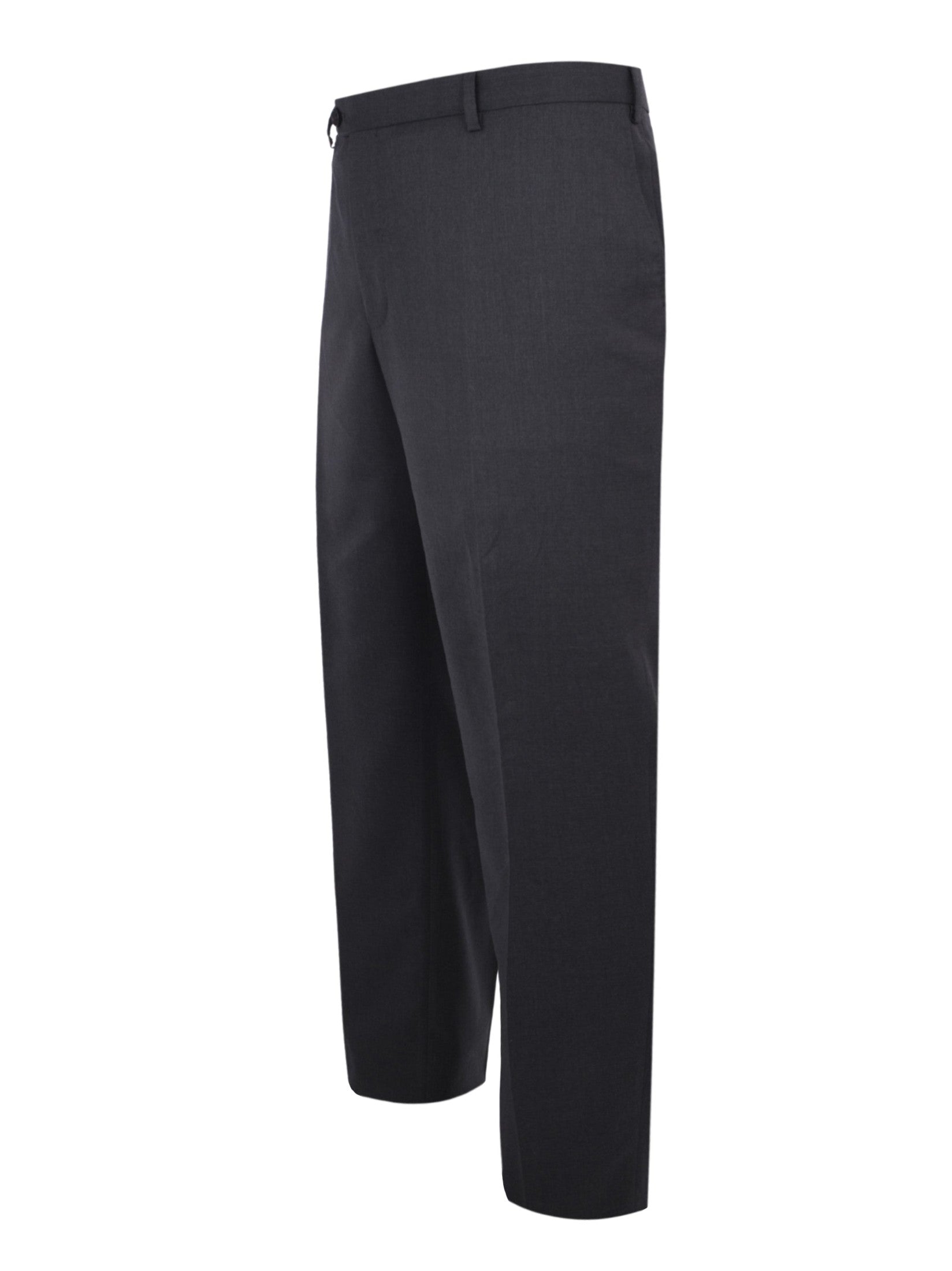 Classic pants in pure wool with front crease dark grey