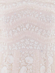 Gianna ruffle short sleeve ankle gown