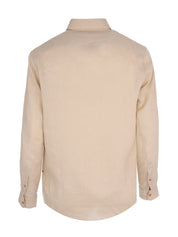 Tree logo linen regular shirt