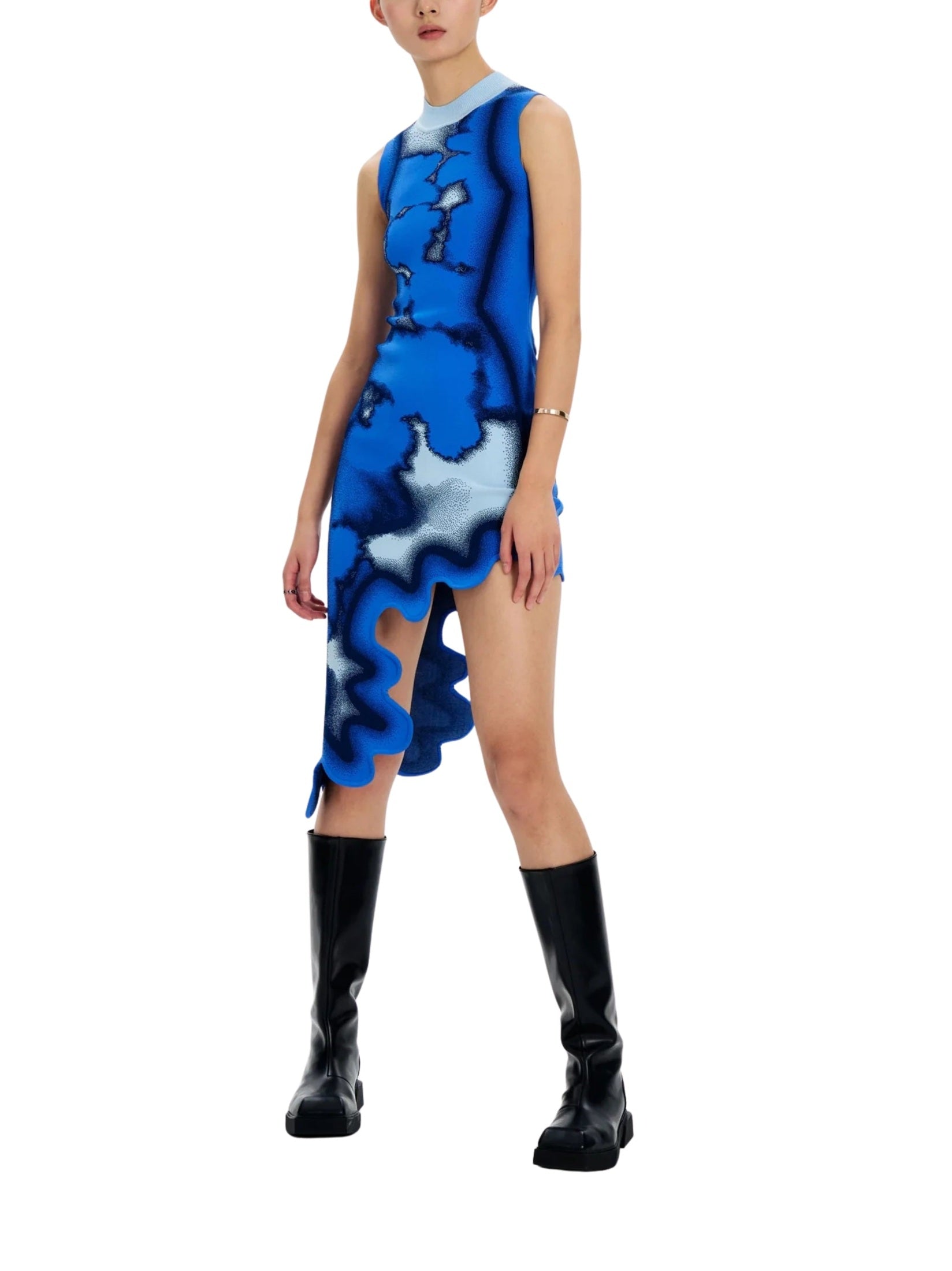 Brooklyn tie-dye wavy dress