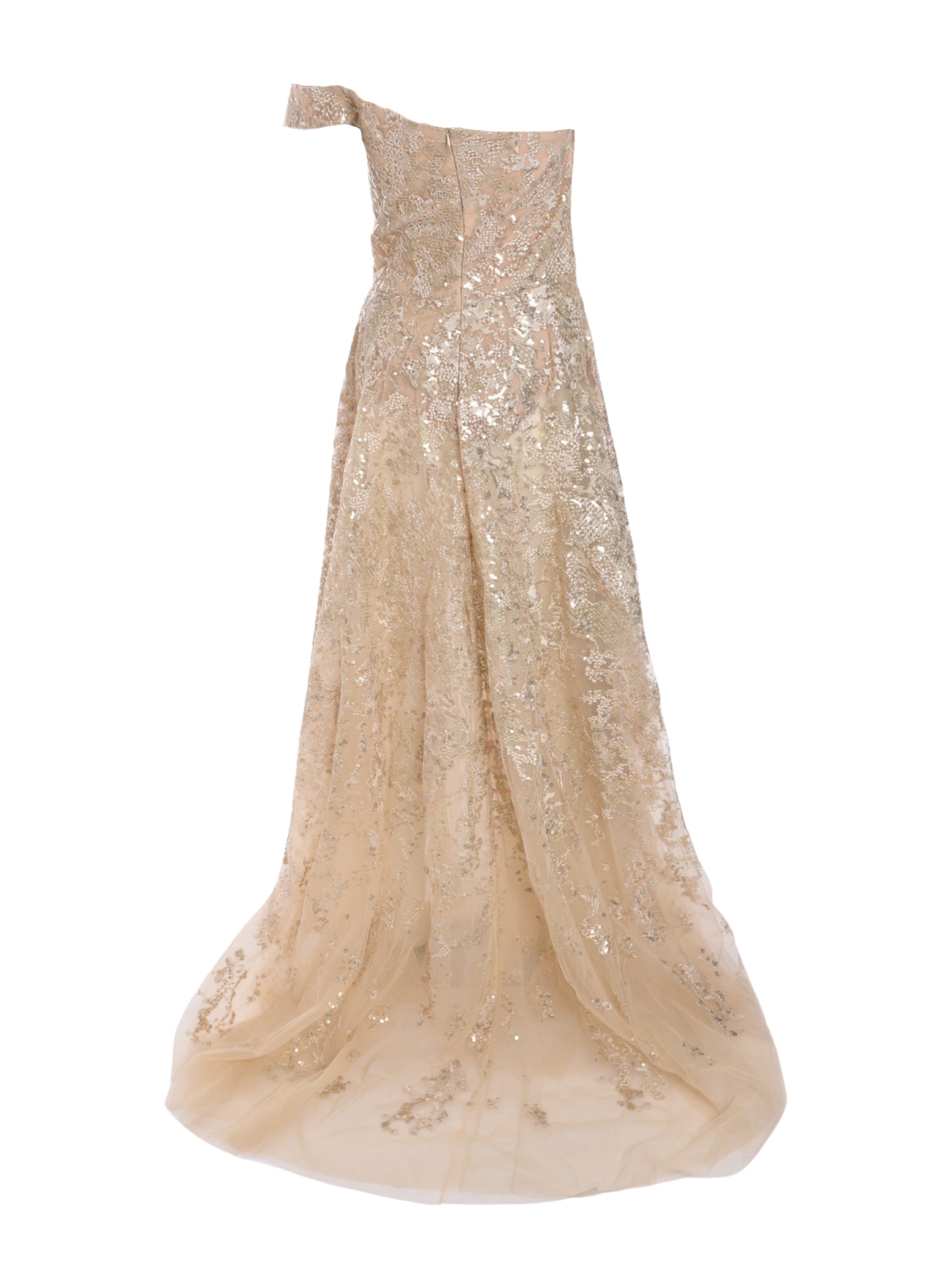 OFF-SHOULDER LONG EMBROIDERED DRESS