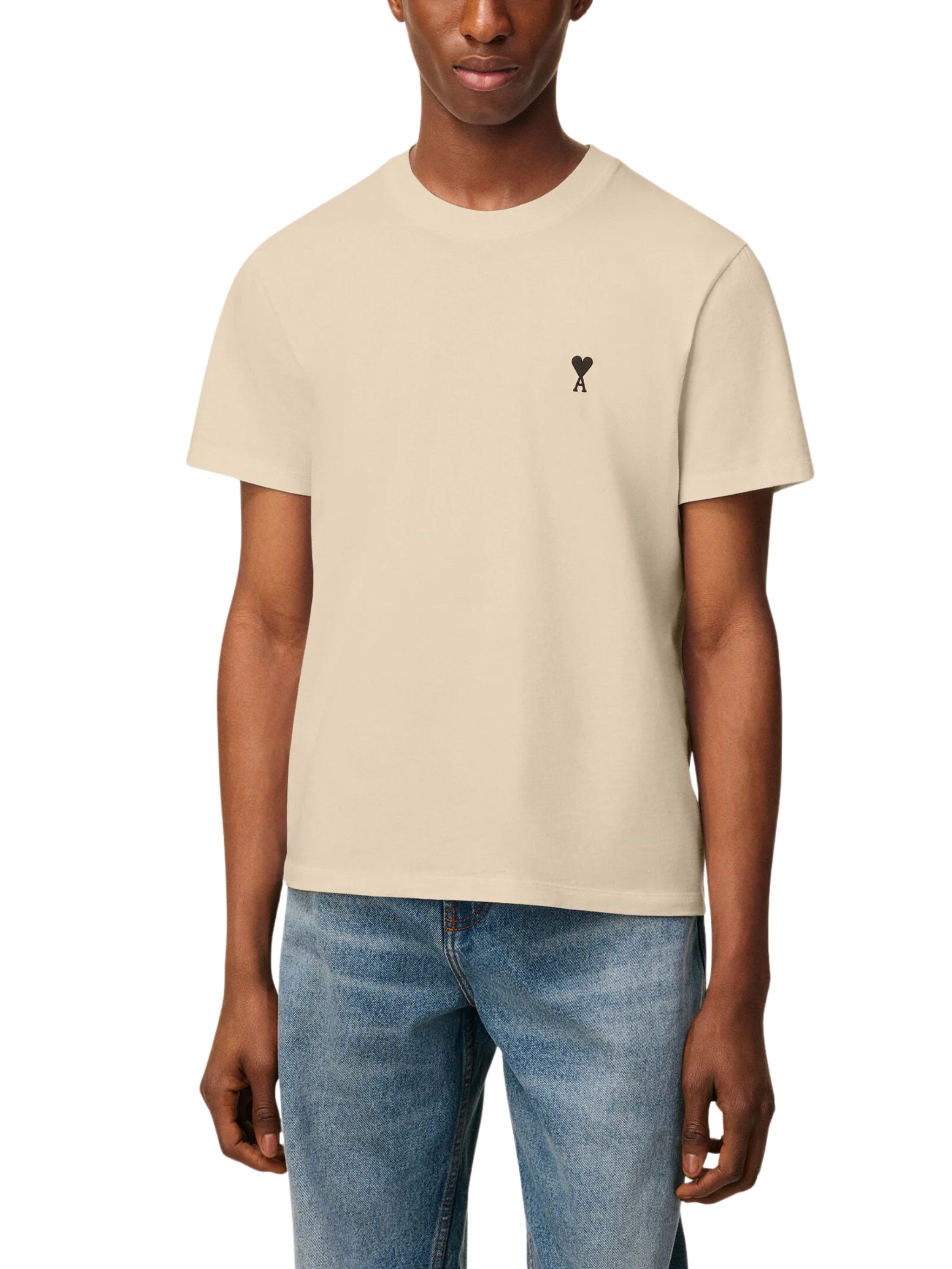 Beige Cotton Ami De Coeur T-shirt