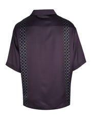 CENMAR SATIN BLACK PATTERN PRINTED SHIRT