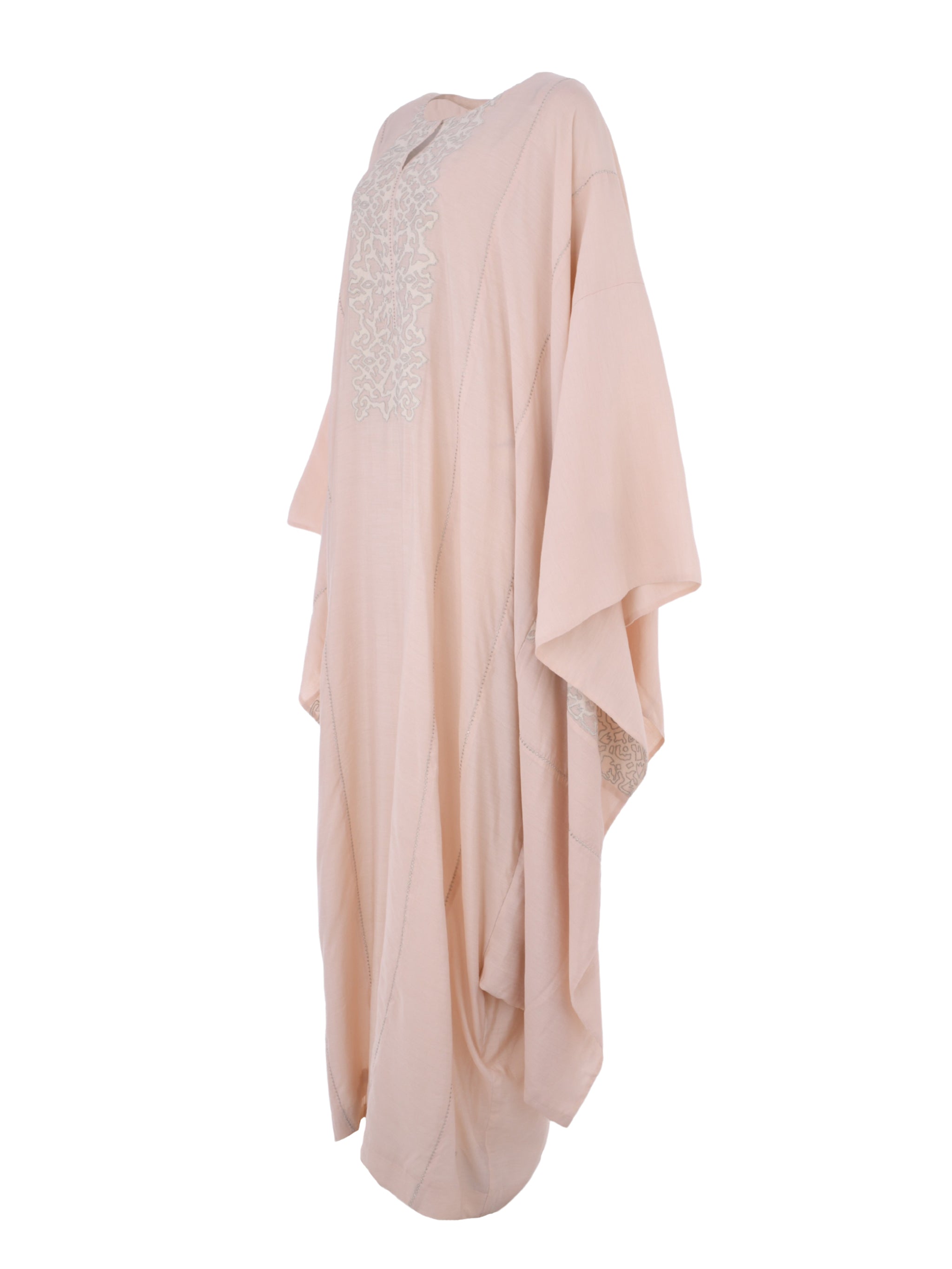 Butterfly Cotton-Silk Kaftan