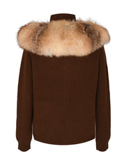 The zip up cardigan with collar detail