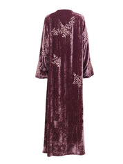 Velvet a line kaftan