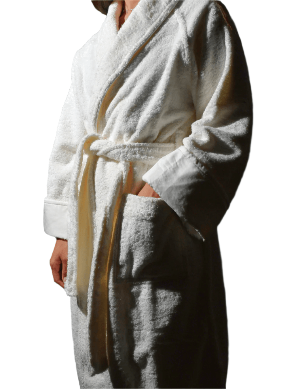 Medium unisex knee-length belted bathrobe – limited edition saudi national day embroidery