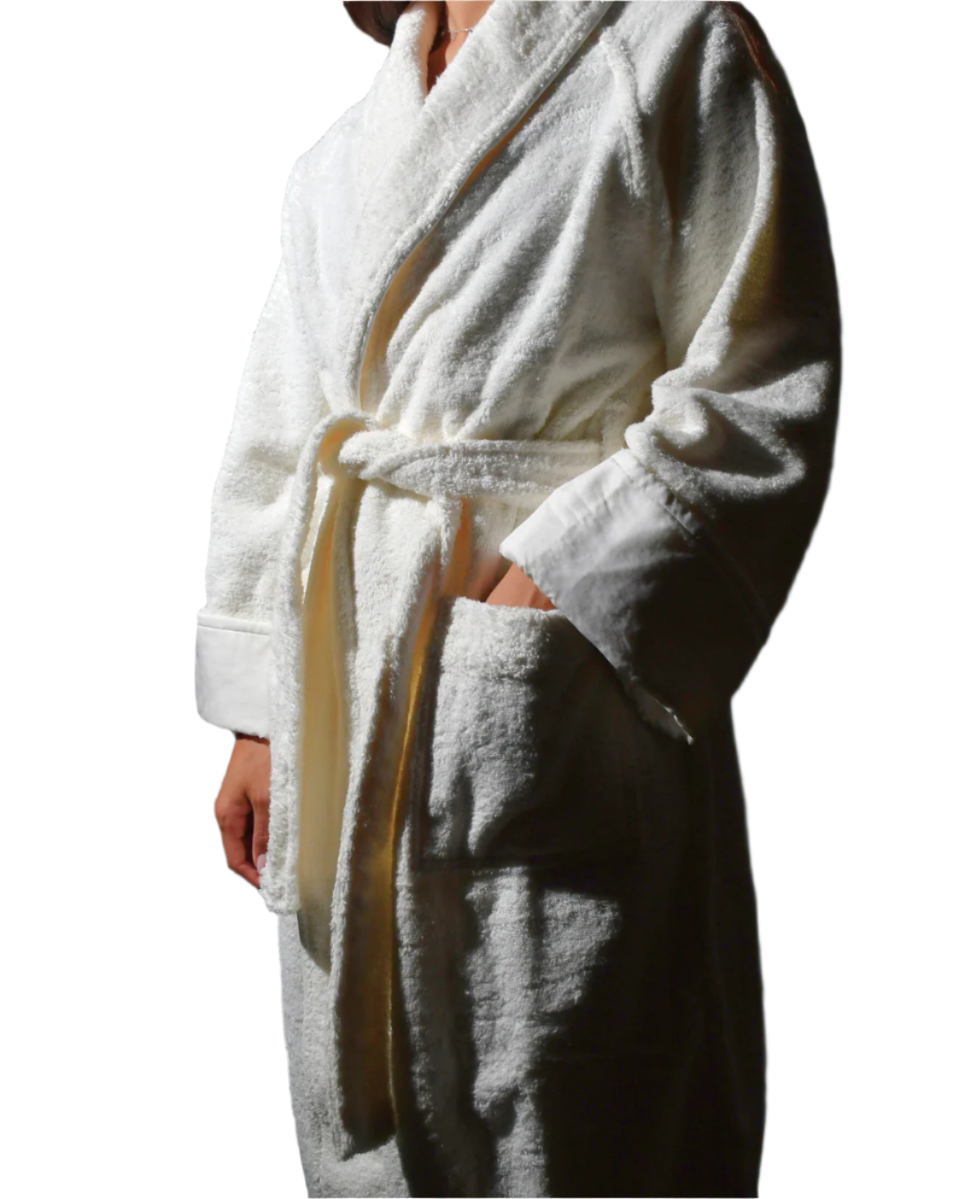 Medium Unisex Knee-Length Belted Bathrobe – Limited Edition Saudi National Day Embroidery