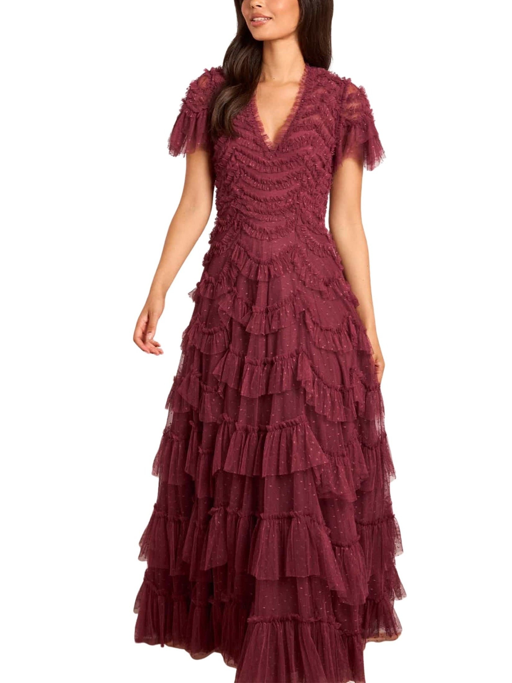 Aviana v-neck gown