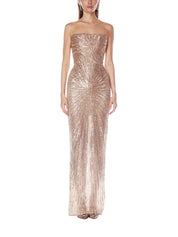 DAHLIA STRAPLESS MAXI DRESS