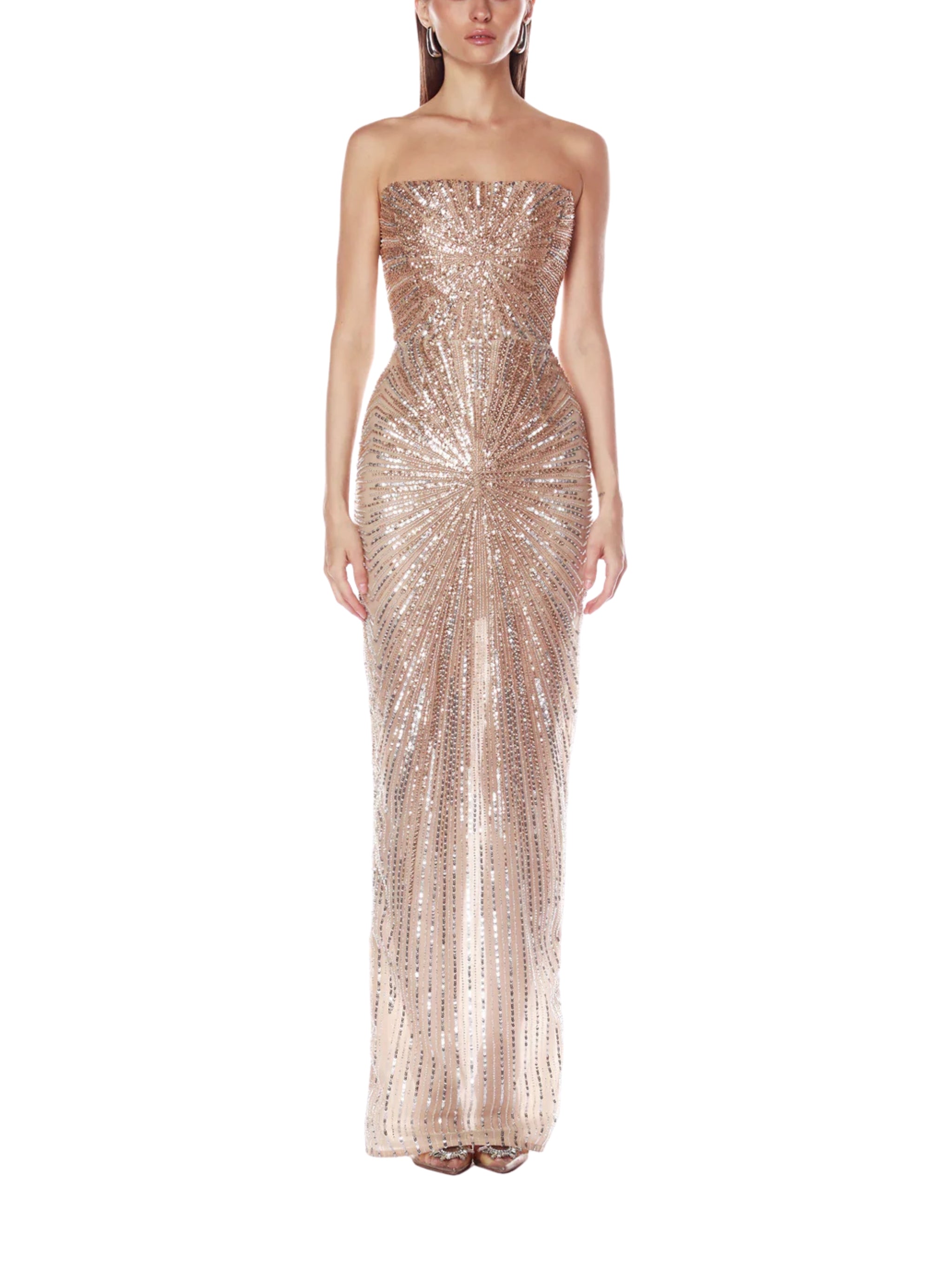 DAHLIA STRAPLESS MAXI DRESS