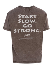 Start slow go strong half sleeve tee