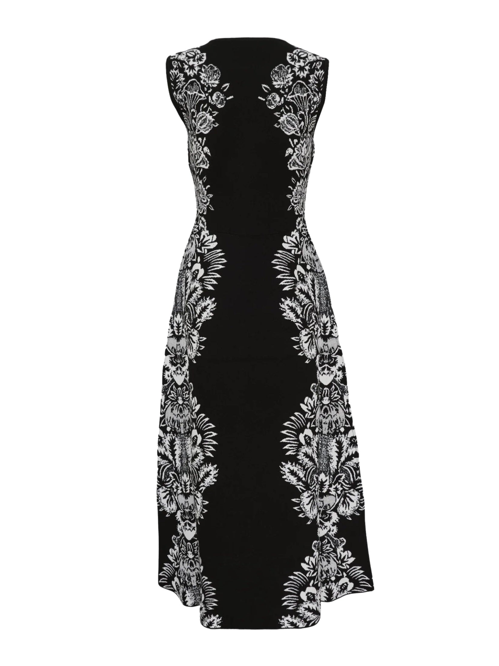 Liana Jacquard Long Dress – Noir