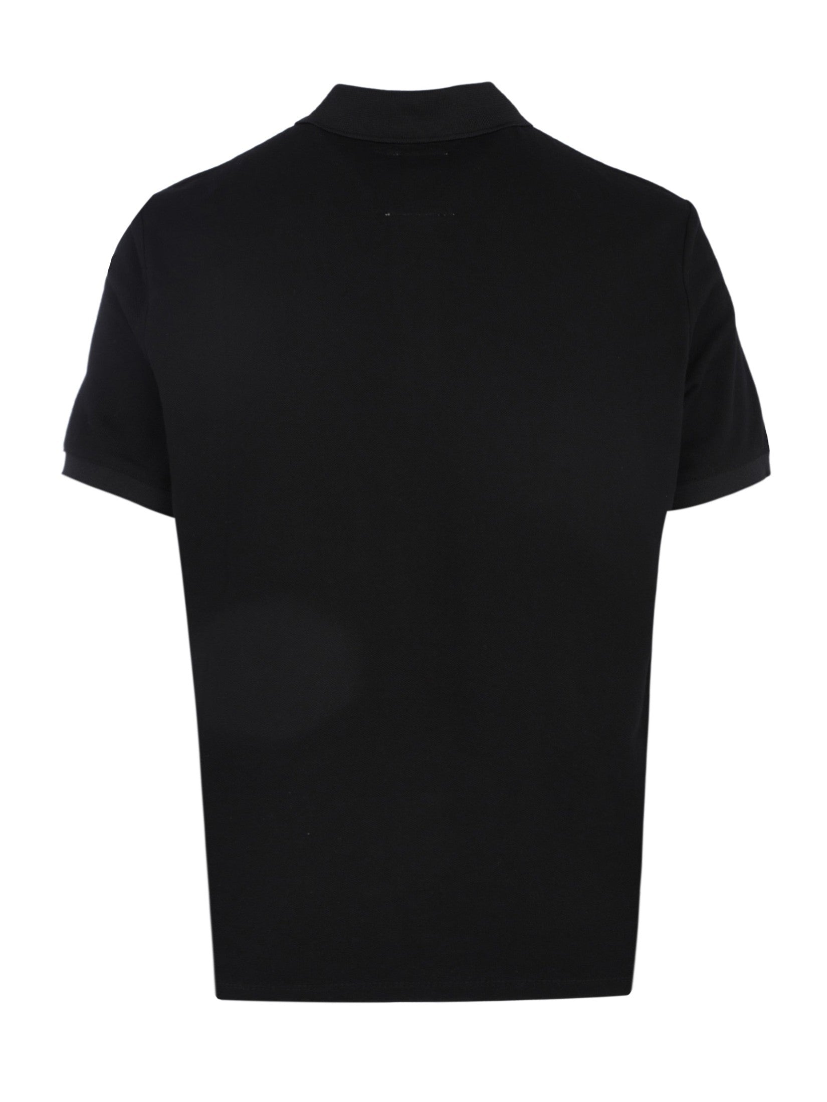 Black polo shirt