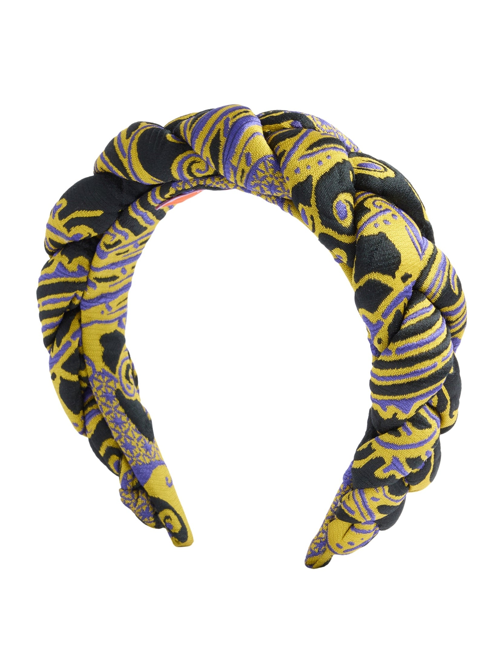 Rapunzel headband atlantis yellow in jacquard