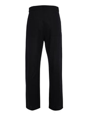 CENMAR BLACK LINEN STRAIGHT LEG PANTS