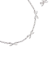 Crystal Bow Necklace