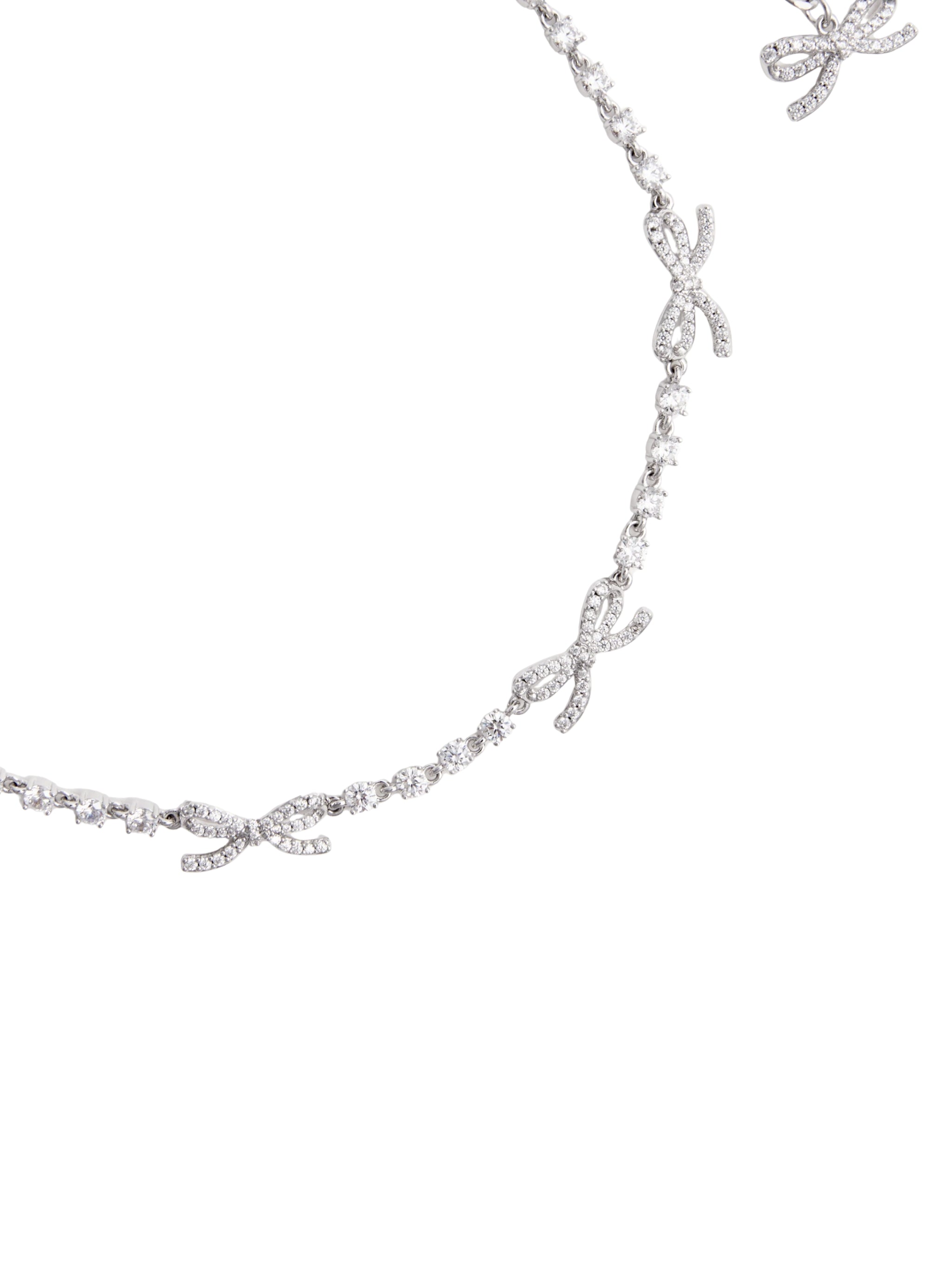 Crystal Bow Necklace