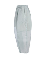 Pyra lightweight 7/8 length organza silk cocoon pant with full elastic waistband