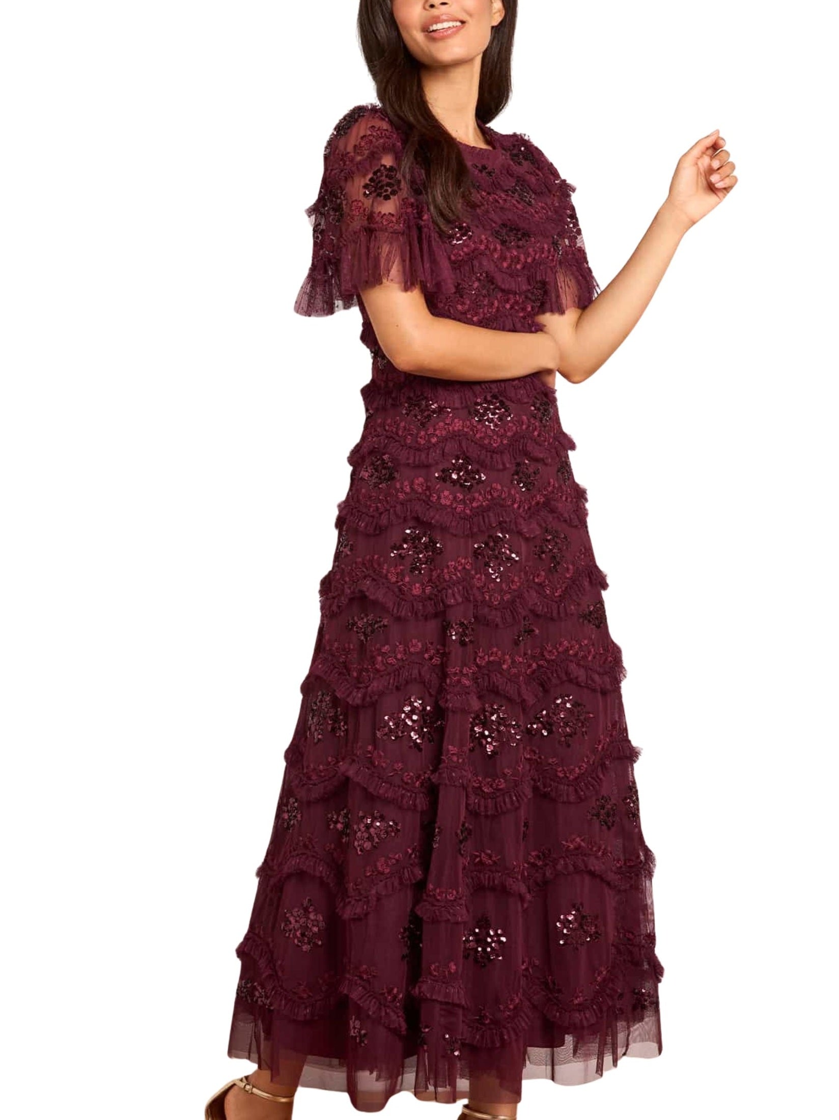 Daisy wave ankle gown
